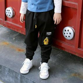 img 3 attached to Mini Panda Sweatpants Athletic Joggers
