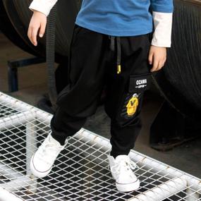 img 2 attached to Mini Panda Sweatpants Athletic Joggers