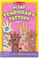 🎨 melissa & doug my first temporary tattoos - pink activity pad: creative sticker fun for kids logo