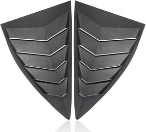 img 2 attached to CUMART Side Window Louvers Windshield Sun Shade Cover - Lambo Style Matte Black (2PCS), Compatible with Chevrolet Chevy Camaro 2010-2015, Left & Right