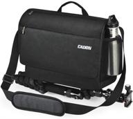 сумка-плечо для зеркальных фотоаппаратов caden с держателем штатива, съемная вставка для камеры - идеальный чехол для камер nikon, canon, sony беззеркальных камер и многих других логотип