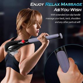 img 3 attached to VALGELUIK Handheld Cordless Back Massager: Deep Tissue Massage for Pain Relief, Ideal Gift for Women, Men, Mom, Dad