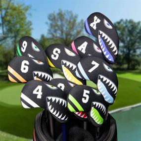 img 3 attached to 🏌️ Golf Iron Covers Set 11pcs - Neoprene Golf Iron Headcovers, Universal Fit for All Brands - Titleist, Callaway, Taylormade and More