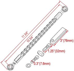 img 4 attached to Хромированная рычаг передач для Harley Davidson Softail Dyna Trike Fatboy Electra Street Road Glide Wide Glide 1986-2020