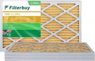 🌬️ enhance indoor air quality with filterbuy 16x25x1 pleated furnace filter logo