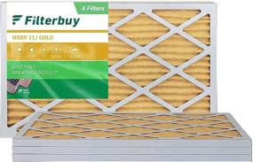 img 4 attached to 🌬️ Enhance Indoor Air Quality with FilterBuy 16X25X1 Pleated Furnace Filter