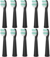 🪥 pack of 10 replacement electric toothbrush heads | compatible with fairywill fw-507/508/551/fw908/fw910/917/949/958/959/fw610/fw659/fw719, fw-d1/fw-d3/fw-d7/fw-d8, fw-e11 handle logo