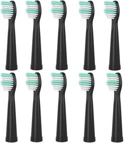 img 4 attached to 🪥 Pack of 10 Replacement Electric Toothbrush Heads | Compatible with Fairywill FW-507/508/551/FW908/FW910/917/949/958/959/FW610/FW659/FW719, FW-D1/FW-D3/FW-D7/FW-D8, FW-E11 Handle