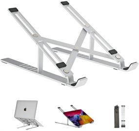 img 4 attached to 🖥️ Toakeli Laptop Stand: Adjustable & Portable Aluminum Stand for MacBook and More 10-15.6” Laptops