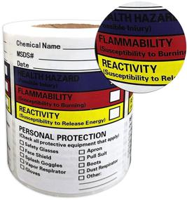 img 3 attached to 🧪 Enhanced Chemical Safety Stickers for Easy-Write Inches