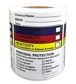 img 4 attached to 🧪 Enhanced Chemical Safety Stickers for Easy-Write Inches