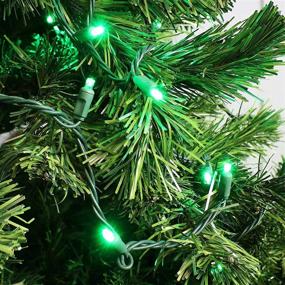 img 3 attached to Sunnydaze LED Christmas Tree Lights - 70-Count 5mm Wide Angle Bulbs - 22-Foot Lighted Length - UL Listed Indoor/Outdoor Holiday String Lights - Green - Electric Plug-In