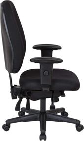 img 3 attached to 🪑 Office Star Multi Function Ergonomic Chair: Ratchet Back, Adjustable Height, Padded Arms