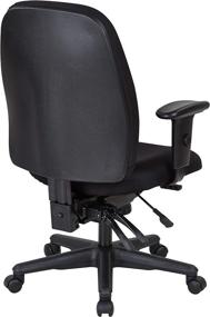 img 2 attached to 🪑 Office Star Multi Function Ergonomic Chair: Ratchet Back, Adjustable Height, Padded Arms