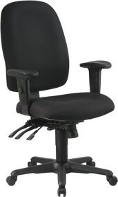 img 4 attached to 🪑 Office Star Multi Function Ergonomic Chair: Ratchet Back, Adjustable Height, Padded Arms