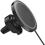 🚗 black poitcto air vent car mount - magsafe charger compatible logo