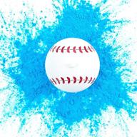 🔵 ultimate gender reveal baseball: blue exploding powder baseball for the perfect party celebration! логотип