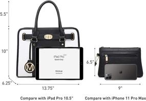 img 1 attached to Ultimate Fashion Statement: Marco Satchel Handbags - Chic Shoulder Women's Handbags & Wallets