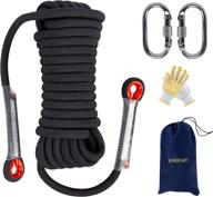 🧗 emekian outdoor climbing rope: 10mm/12mm/14mm, length options 10m-30m, ideal for escape, ice climbing, and fire safety rescue, includes non-slip gloves logo