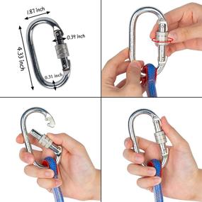 img 1 attached to 🧗 EMEKIAN Outdoor Climbing Rope: 10mm/12mm/14mm, Length Options 10M-30M, Ideal for Escape, Ice Climbing, and Fire Safety Rescue, Includes Non-Slip Gloves