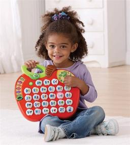 img 1 attached to 🍏 VTech 80 139000 Alphabet Apple: Interactive Learning Toy for Children