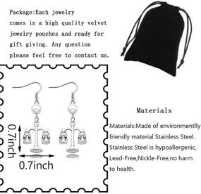 img 3 attached to 👨 Ear-Lawyer: Scales of Justice Earrings - Perfect Gift for Young Law School Students and New Lawyers - Ideal Jewelry for Her Daughter