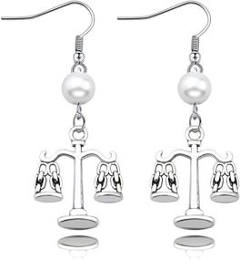 img 4 attached to 👨 Ear-Lawyer: Scales of Justice Earrings - Perfect Gift for Young Law School Students and New Lawyers - Ideal Jewelry for Her Daughter