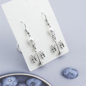 img 1 attached to 👨 Ear-Lawyer: Scales of Justice Earrings - Perfect Gift for Young Law School Students and New Lawyers - Ideal Jewelry for Her Daughter