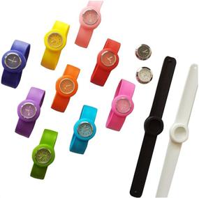 img 1 attached to HSW Silicone Fashion Children Watches Women's Watches for Wrist Watches