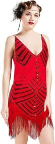 img 4 attached to BABEYOND Womens Flapper Roaring Gatsby Women's Clothing for Dresses