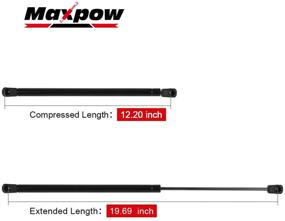 img 1 attached to 🔧 Maxpow C16-08260 Gas Prop/Strut Lift Support - 19.7inch, 60 lbs - Camper Shell, Cap Topper, Snugtop, Tonneau Leer Cover - Enhanced Features for Optimal Performance - Verify Length and Force