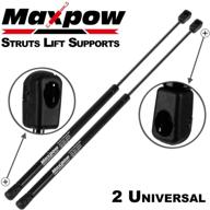 🔧 maxpow c16-08260 gas prop/strut lift support - 19.7inch, 60 lbs - camper shell, cap topper, snugtop, tonneau leer cover - enhanced features for optimal performance - verify length and force logo