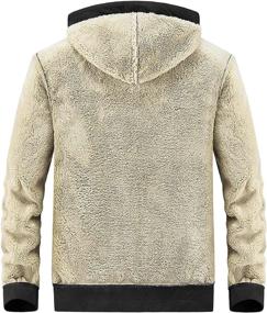 img 3 attached to Gihuo Winter Sherpa Hoodie Sweatshirt Sports & Fitness and Team Sports