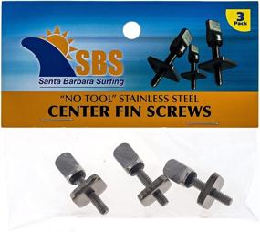 img 3 attached to Santa Barbara Surfing SBS - Hassle-Free Stainless Steel Fin Screw for Longboard and SUP - Convenient 2 or 3 Pack Selection