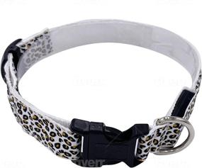 img 4 attached to Safety LED Dog Collar: USB Rechargeable & Stylish Patterns for Optimum Visibility. Choose from White Camo, Purple Leopard, or White Leopard. Fast Flash, Slow Flash, or Steady Bright Modes.