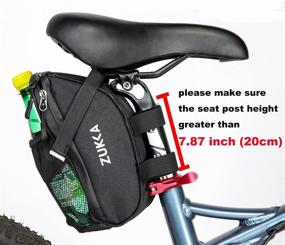 img 3 attached to ZUKKA Bike Saddle Bag + Repair Tool Kits | Bicycle Under Seat Pouch 🚲 with Multi-Function Tools Set | Cycling Storage Accessories Pack for MTB Mountain & Road Bikes