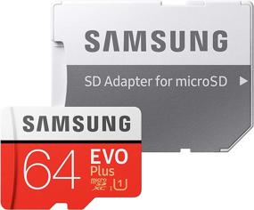 img 2 attached to 📷 Samsung EVO Plus 64GB microSDXC UHS-I U3: Ultimate Full HD & 4K UHD Memory Card + Adapter (MB-MC64HA)