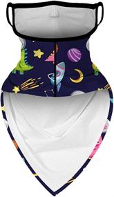 img 1 attached to Cold Weather Outdoor Boys' Accessories: Gaiter Children Balaclava Bandana