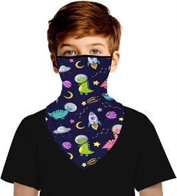 img 3 attached to Cold Weather Outdoor Boys' Accessories: Gaiter Children Balaclava Bandana