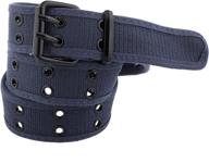 👦 stylish kids canvas two hole belt: ideal boys' accessory for all occasions logo