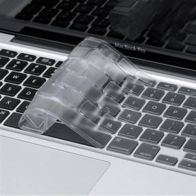 img 3 attached to 👨 Applefuns 4in1 MacBook Air 13 Inch Case Suit A1369 and A1466: Hard Shell Case, Keyboard Cover, Screen Protector, Dust Plug - Crystal Clear