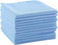 🧺 professional grade 12-pack blue extra-thick microfiber cleaning cloths for superior cleaning logo