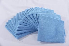 img 1 attached to 🧺 Professional Grade 12-Pack Blue Extra-Thick Microfiber Cleaning Cloths for Superior Cleaning