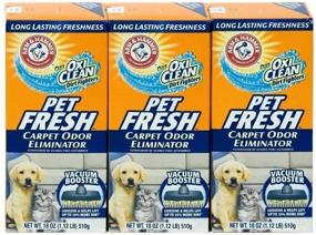 img 1 attached to 💨 Arm & Hammer Pet Fresh Carpet Odor Eliminator Plus Oxi Clean Dirt Fighters (Pack of 3), 48.9 Ounce: Superior Pet Odor Removal with Oxi Clean Technology