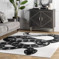 nuloom thomas serpent black white logo