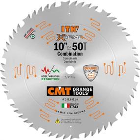 img 4 attached to 🔪 CMT 256.050.10 ITK 10-Inch Industrial Combination Saw Blade with 50 Teeth, 1FTG+4ATB Grind and 5/8-Inch Bore