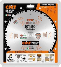 img 3 attached to 🔪 CMT 256.050.10 ITK 10-Inch Industrial Combination Saw Blade with 50 Teeth, 1FTG+4ATB Grind and 5/8-Inch Bore