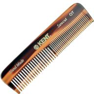 👩 handmade kent a ot fine / wide tooth hair pocket comb - ideal for hair, beard, and mustache grooming. suitable for men, women, and kids with coarse / fine hair. saw cut, hand polished, and proudly made in england logo