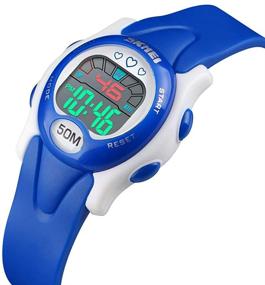 img 3 attached to 😍 Stylish and Functional: CakCity Digital Waterproof Luminous Stopwatch for Girls