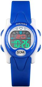 img 4 attached to 😍 Stylish and Functional: CakCity Digital Waterproof Luminous Stopwatch for Girls
